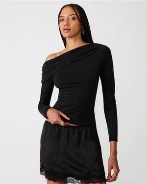 Steve Madden Ryder Knit Top - Black