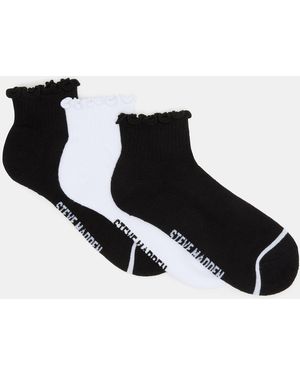 Steve Madden Sunday Socks - Black