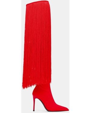 Steve Madden Provoque Boots - Red