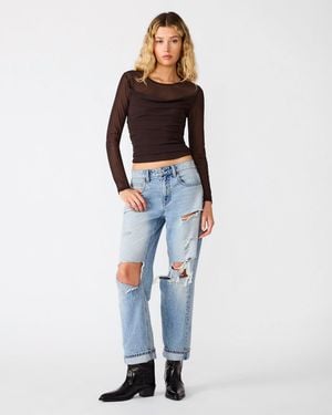Steve Madden Lillie Marie Knit Top - Blue