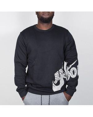 Nike Swoosh Crew Fleece Gx - Blau