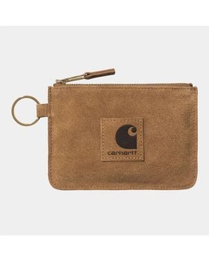 Carhartt Carhartt Wip Artificial Suede Zip Wallet - Braun