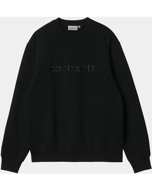 Carhartt Carhartt Wip Logo Sweatshirt - Schwarz