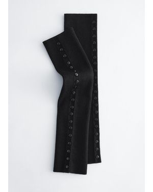 & Other Stories Wool-Blend Leg Warmers - Black