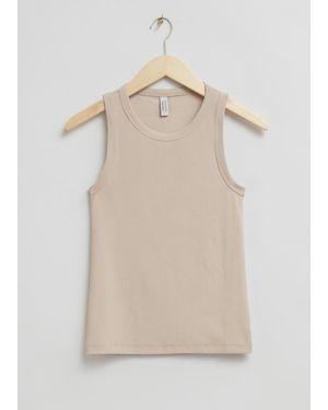 & Other Stories Fitted Tank Top - Natural