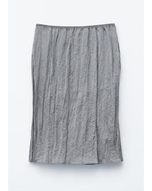 & Other Stories Knee-Length Crêpe Skirt - Red
