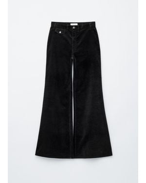 & Other Stories Flared Corduroy Trousers - White