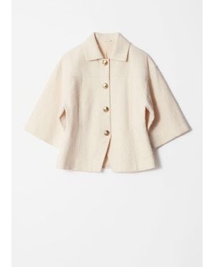 & Other Stories Textured Jacket - Natural