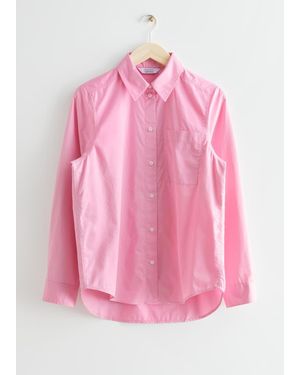 & Other Stories Classic Cotton Shirt - Pink