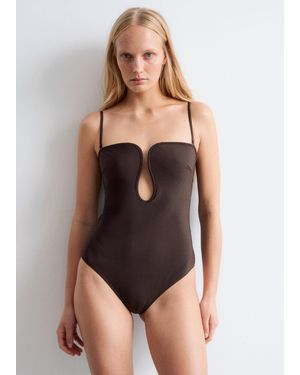 & Other Stories U-Wire Swimsuit - Brown