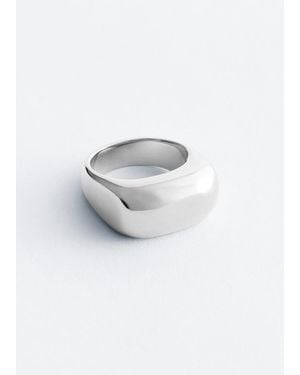 & Other Stories Dome Ring - White