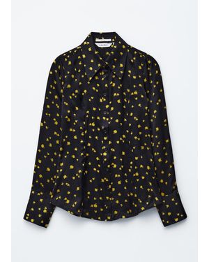 & Other Stories Tapered Silk Shirt - Black