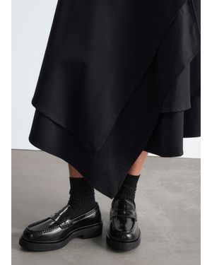 & Other Stories Chunky Leather Loafers - White