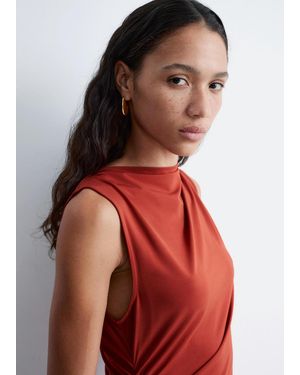 & Other Stories Chunky Droplet Earrings - Red