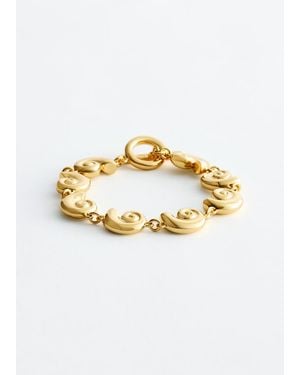 & Other Stories Shell Pendant Bracelet - Metallic