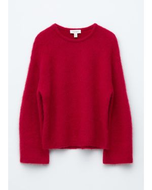 & Other Stories Brushed Mohair-Blend Sweater - Red