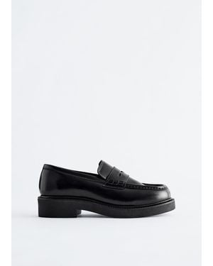 & Other Stories Chunky Leather Loafers - Black
