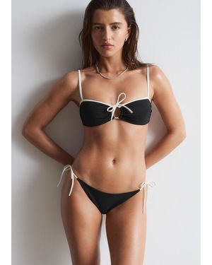 & Other Stories Tie-Side Bikini Briefs - Brown