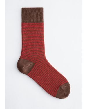 & Other Stories Striped Socks - Red