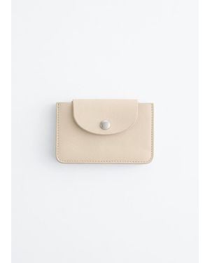 & Other Stories Small Card Holder - White