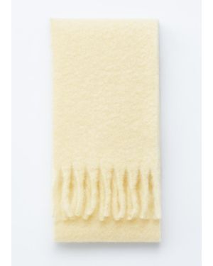 & Other Stories Large Mohair-Blend Scarf - Natural