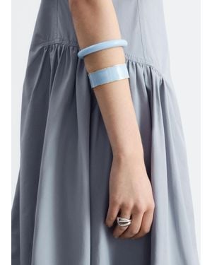 & Other Stories Contrast Metal Resin Bangle - Blue
