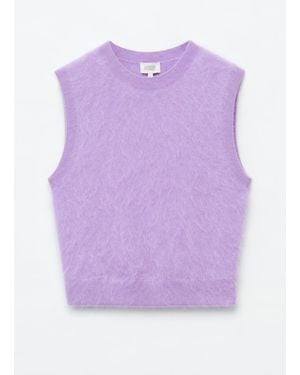 & Other Stories Brushed Cashmere Vest - Purple