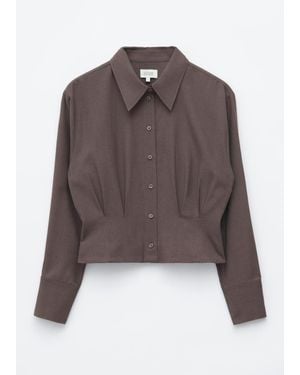 & Other Stories Pleated Waist Shirt - Brown