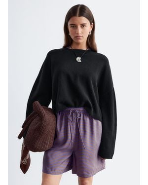 & Other Stories Cotton Jumper - Black