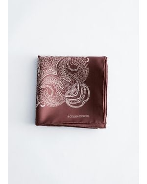 & Other Stories Paisley Silk Scarf - Red