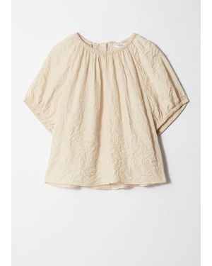 & Other Stories Off-Shoulder Blouse - Natural