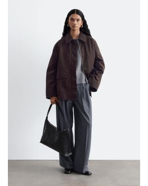 & Other Stories Oversized Drawstring Utility Jacket - White