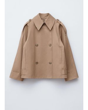 & Other Stories Double-Breasted Trench Jacket - Natural