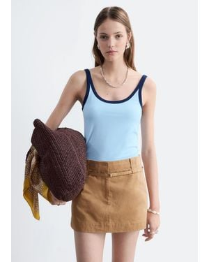 & Other Stories Scoop-Neck Tank Top - Blue