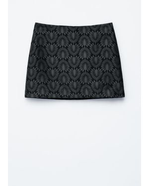 & Other Stories Brocade Mini Skirt - Black