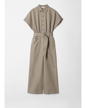 & Other Stories Belted Jumpsuit - Natural
