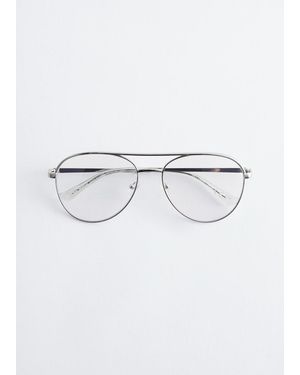 & Other Stories Slim Aviator-Frame Sunglasses - Red