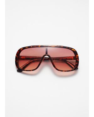 & Other Stories Aviator-Style Sunglasses - Red
