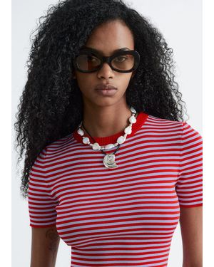 & Other Stories Chunky Freshwater Pearl Necklace - Red