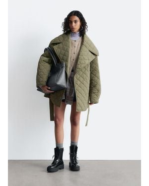 & Other Stories Padded Quilt Jacket - Green