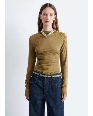 & Other Stories Draped Top - Blue