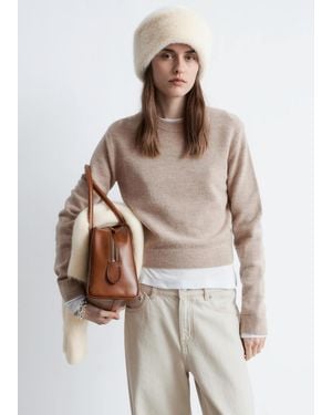 & Other Stories Knitted Wool Sweater - Natural