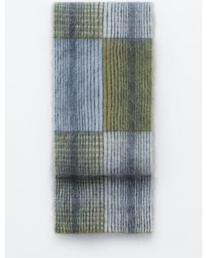 & Other Stories Printed Mohair-Blend Scarf - Blue