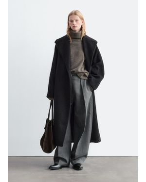 & Other Stories Oversized Wool Coat - Black