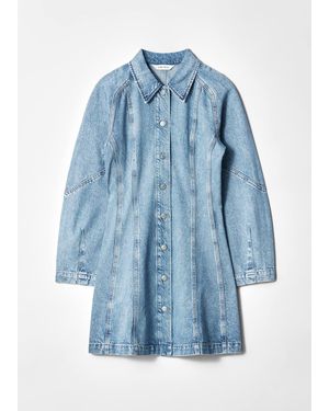 & Other Stories Denim Shirt Mini Dress - Blue