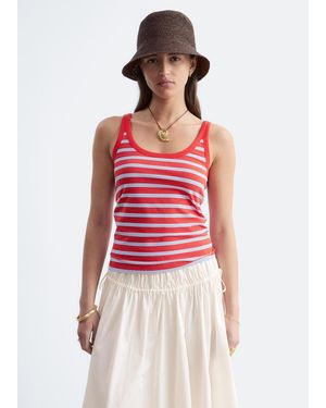& Other Stories Scoop-Neck Tank Top - Red