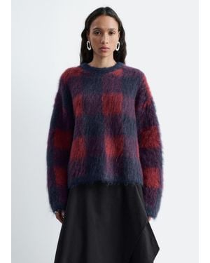 & Other Stories Pullover Aus Mohairmischung - Blau