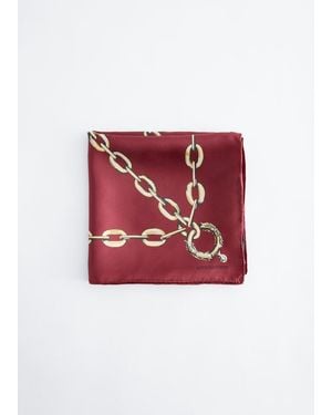 & Other Stories Printed Silk Scarf - Red