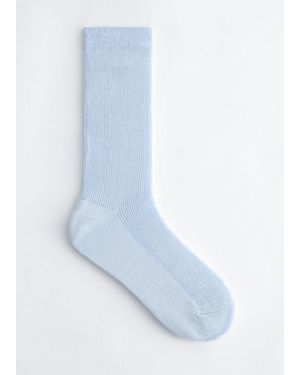 & Other Stories Wool-Blend Socks - Blue