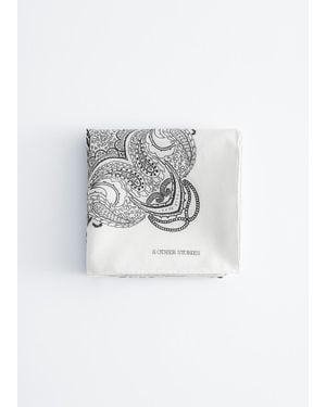 & Other Stories Cotton-Silk Scarf - White